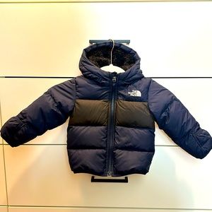 North Face toddler fuzzy lined puffer jacket